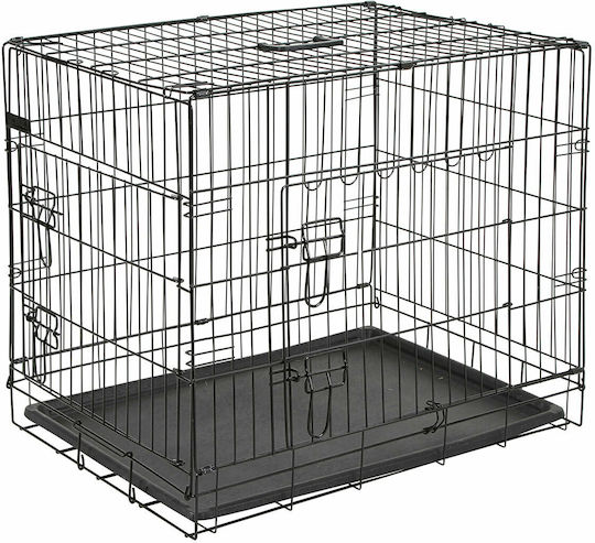 Pet Camelot Dog Wire Crate with 2 Doors Metal 124x76x83cm. 124x76x83cm