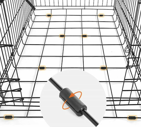 Pet Camelot Dog Wire Crate with 2 Doors Metal 62x44.5x51.5cm. 62x44.5x51.5cm