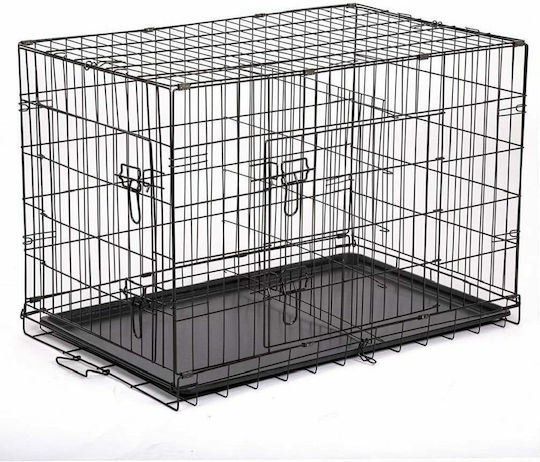 Pet Camelot Dog Wire Crate with 2 Doors Metal 62x44.5x51.5cm. 62x44.5x51.5cm