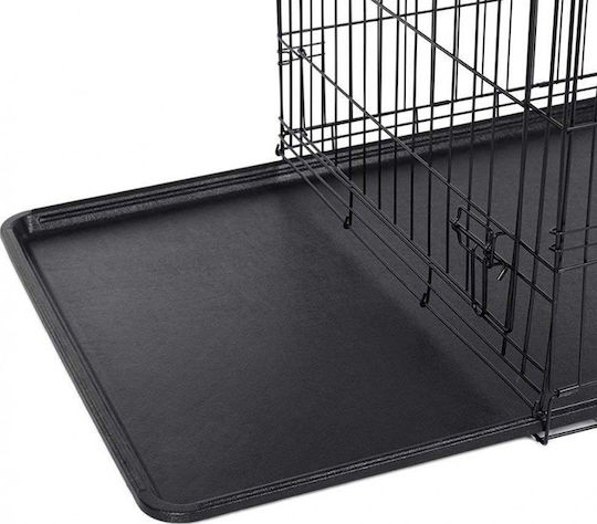 Pet Camelot Dog Wire Cage Medium with 2 Doors Black 78x49x56.5cm