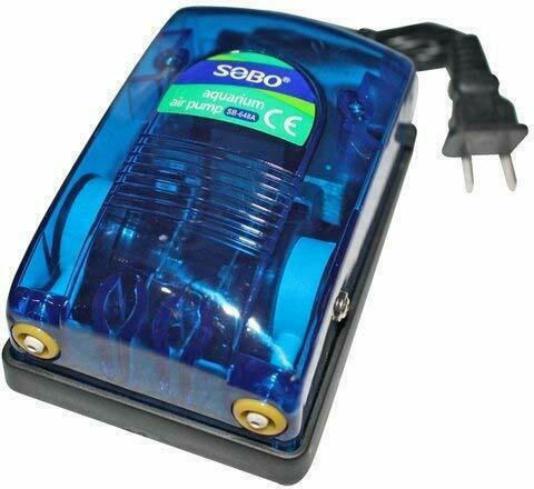Sobo Aquarium Air Pump Aquarium Air Pump Double Outlet with Maximum Flow Speed 480lt/h