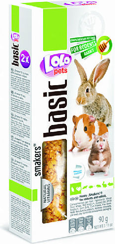 Lolo Pets Λιχουδιά για Χάμστερ / Κουνέλι με Μέλι Basic 90gr