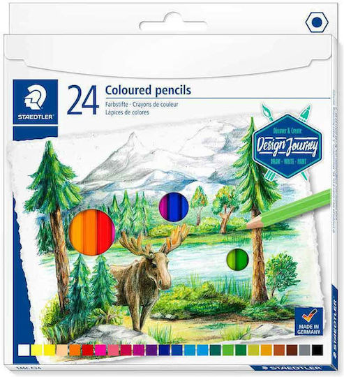 Staedtler Watercolour Pencils Set of Watercolours Multicolored 24pcs