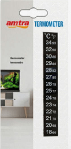 Amtra Aquarium Technische Ausrüstung Aquarium Thermometer mit Saugnapf 10cm.