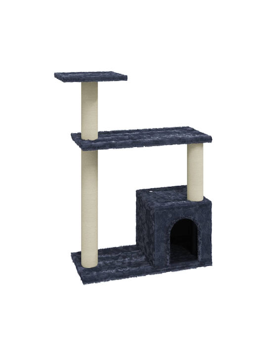 vidaXL Cat Scratching Post Cat Trees Gray 54x22x70cm.