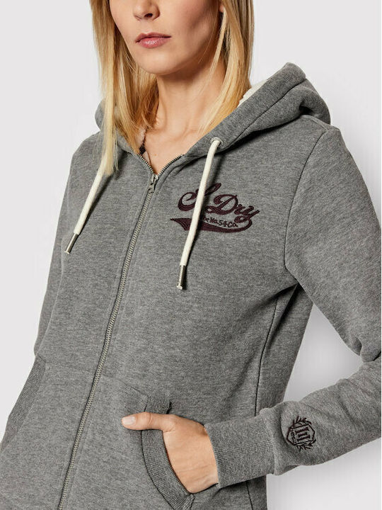 Pride In Craft Women's Sweatshirt Jacket Hooded Gray