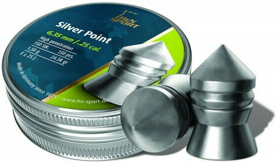 H&N Sport Silver Point 150pcs 6.35mm