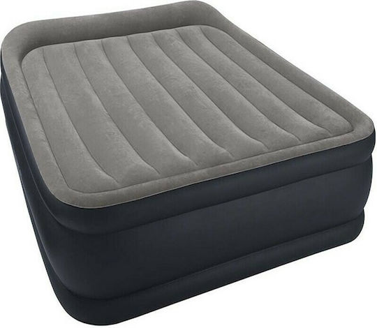 Intex Inflatable Sleeping Mattress Single with Built-in Electric Pump Deluxe Pillow Rest Raised 191x99x42εκ.