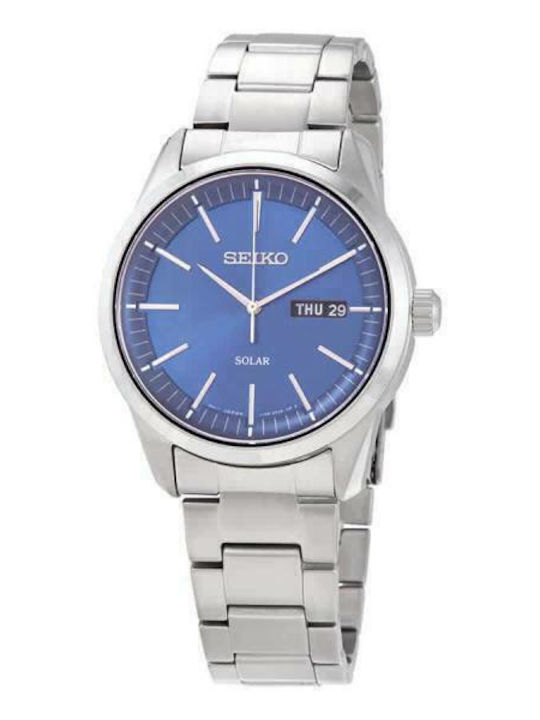 Seiko Ρολόι Solar με Μεταλλικό Μπρασελέ