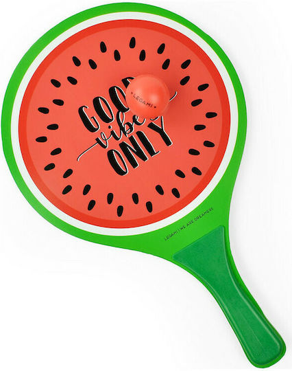 Legami Milano Wooden Children's Rackets Kids Beach Rackets Watermelon VBR0002