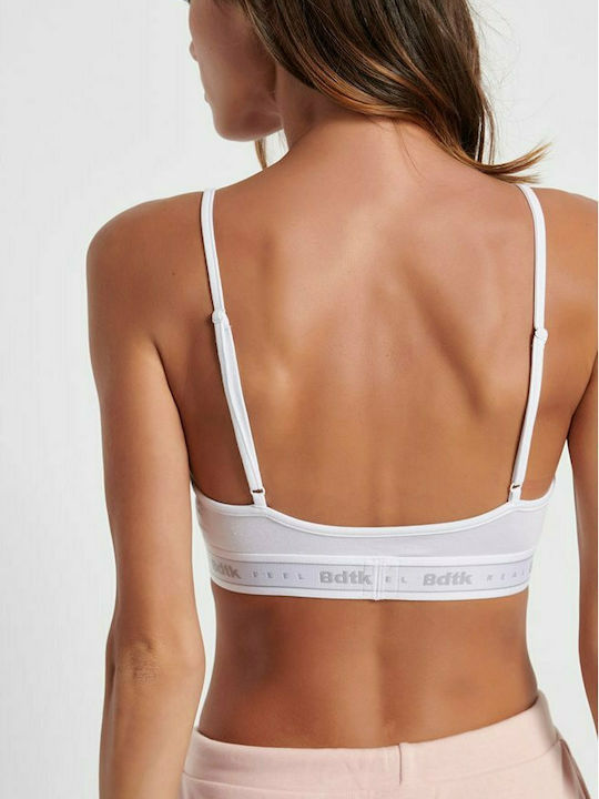 BodyTalk 1211-903258 Women's Sports Bra without Padding White 1211-903258-00200