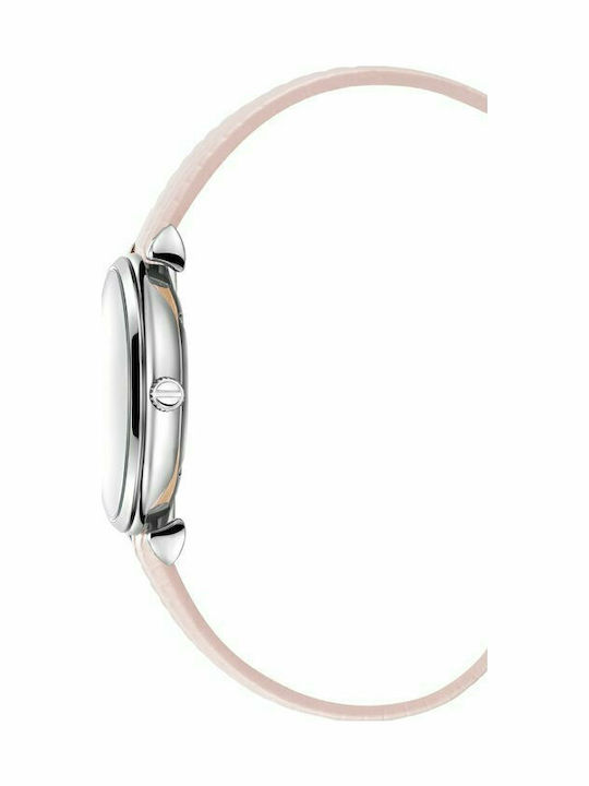 Kenneth Cole Γυναικείο Ρολόι 34mm Μπαταρίας με Ροζ Δερμάτινο Λουράκι