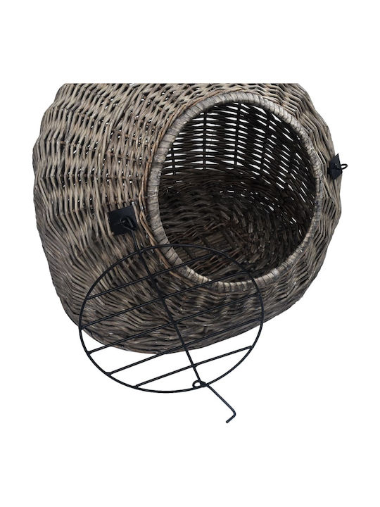 vidaXL Cat Carrier Cage 42x40x50cm Gray