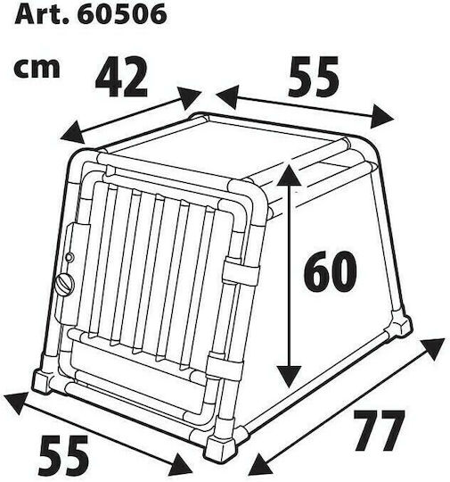 Lampa Type 6 Dog Transport Cage 55x77x60cm