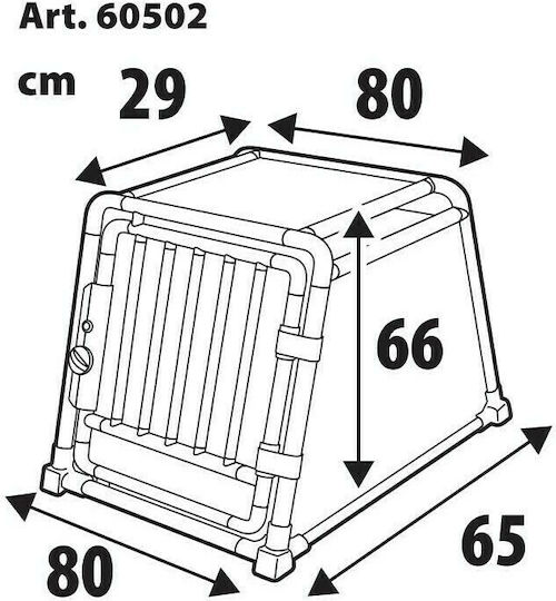 Lampa Type 2 Dog Transport Cage 80x65x66cm
