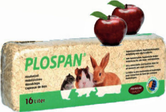 Plospan Дървени стърготини за Клетка за гризачи с ябълка