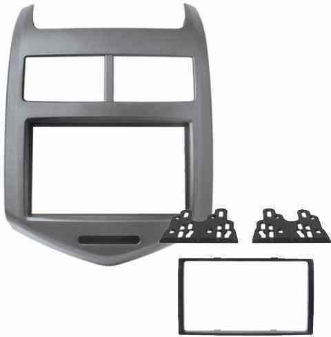 Phonocar Πρόσοψη 2 Din Ανθρακί για Chevrolet Aveo 2012+