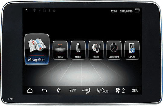 LM Digital Ηχοσύστημα Αυτοκινήτου για Mercedes-Benz A Class / GLA / G Class 2015 > 2017 (Bluetooth/USB/WiFi/GPS/Apple-Carplay/Android-Auto) με Οθόνη Αφής 9"