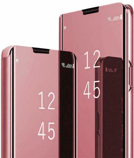Hurtel Clear View Book Plastic Rose Gold (Galaxy A21s)