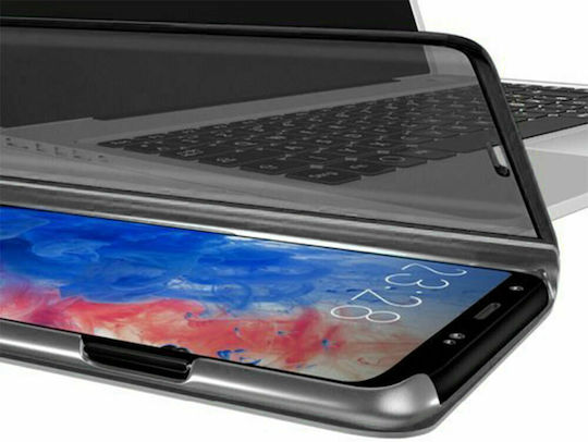 Hurtel Clear View Book Πλαστικό Μαύρο (Redmi 9)