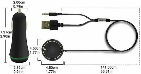 Seo Dashboard Bluetooth Car Kit (Audio Receiver / AUX)