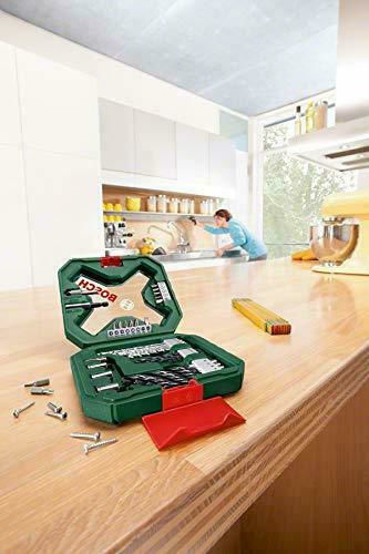 Bosch X-Line Set of 34 in Casetina Drills HSS for Masonry, Metal, Wood, Glass and Tiles