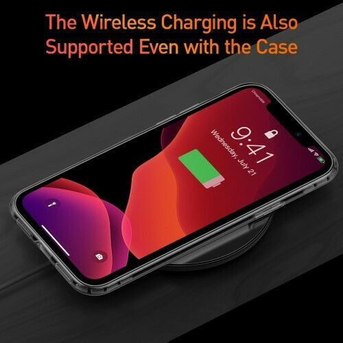 Baseus Airbag Umschlag Rückseite Silikon Schwarz (iPhone 11 Pro Max)