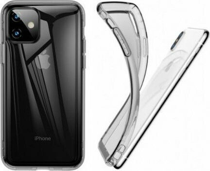 Baseus Airbag Umschlag Rückseite Silikon Schwarz (iPhone 11 Pro Max)