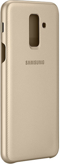 Samsung Book Synthetic Leather Gold (Galaxy A6+ 2018)
