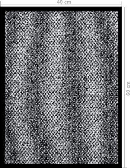 vidaXL Entrance Mat Carpet with Anti-slip Backing Grey 40x60cm