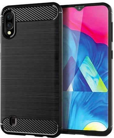 Hurtel Brushed Carbon Back Cover Σιλικόνης Μαύρο (Galaxy A10)