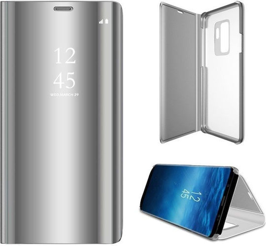 Hurtel Clear View Book Plastic Silver (Galaxy A10)