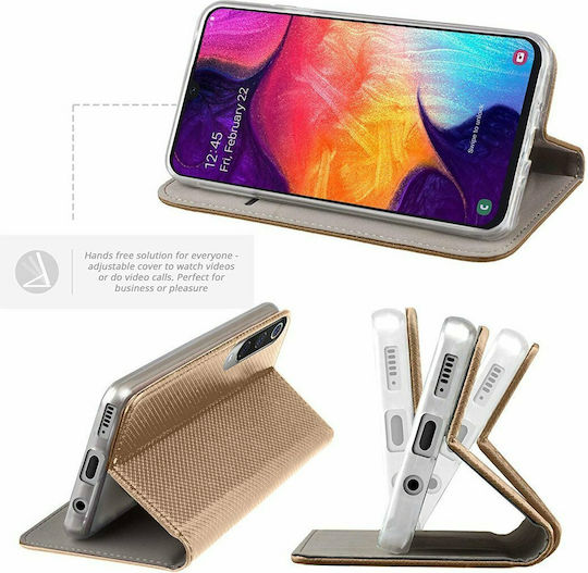 Forcell Book Piele artificială 2mm Auriu (Galaxy A12)