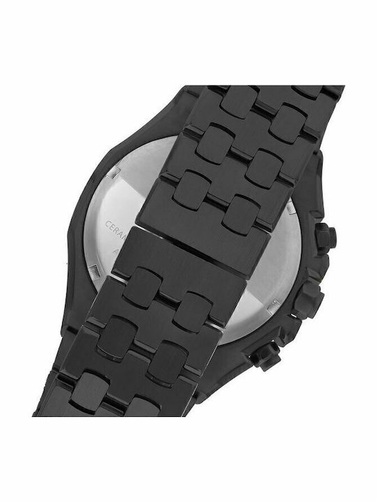 Beverly Hills Polo Club Men's Watch 42mm Battery with Black Metal Bracelet