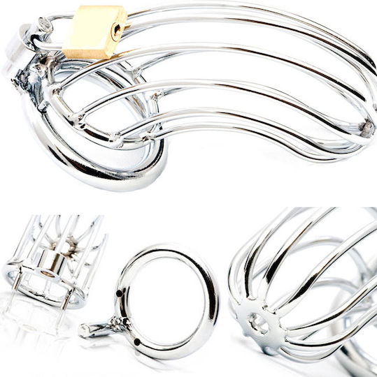 Dream Love Metal Hard Cock Bird Cage Chastity Κλουβί Πέους Silver