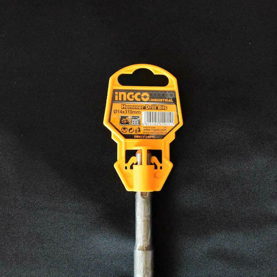 Ingco Four-Cut Drill Carbide with SDS Plus Shank for Masonry 14x310mm