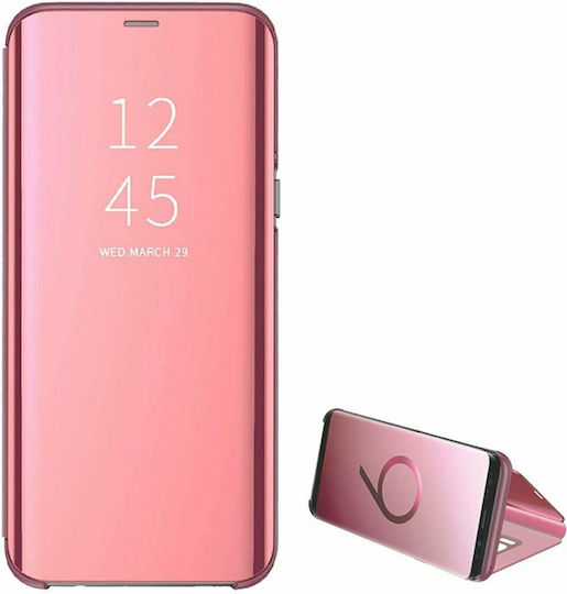 Hurtel Clear View Book Πλαστικό Ροζ Χρυσό (Galaxy A72)