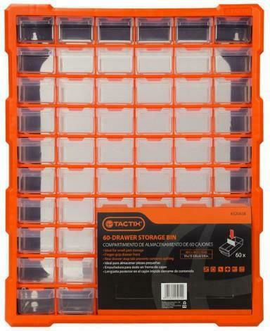 Tactix Συρταριέρα Εργαλείων Plastic 60 Compartments W38.5xD16xH48.5cm
