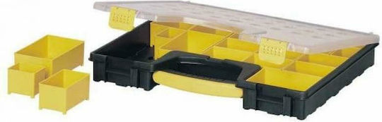 Stanley Tool Compartment Organiser 25 Slot with Removable Box Yellow 49.2x43.1x11cm