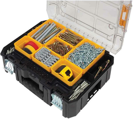 DEWALT TSTAK V Органайзер за инструменти 7 места с отстраняеми кутии Жълта 44x33.2x14.5см.