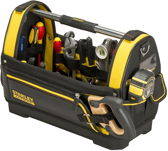 Stanley Fatmax Open Top Waterproof Black Shoulder Tool Bag 20lt Open