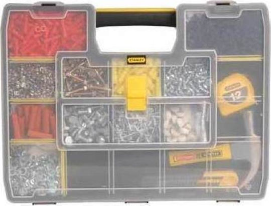 Stanley Sort Master Tool Compartment Organiser 17 Slot Adjustable Black 43.1x33.3x8.8cm