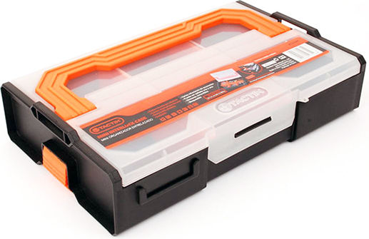 Tactix Tool Compartment Organiser 6 Slot Adjustable Black 26x16.8x6cm