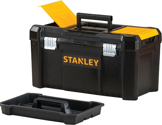 Stanley Essential Εργαλειοθήκη Χειρός Πλαστική με Ταμπακιέρα Π32xB18.8xΥ13.2cm