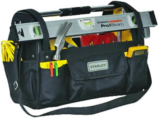 Stanley Open Top Waterproof Black Shoulder Tool Bag 19l Open