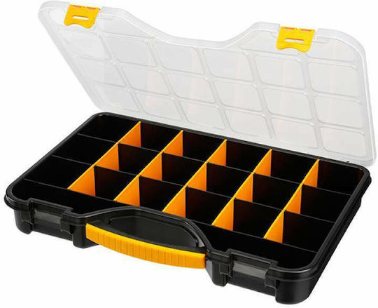 Mano Pro Tool Compartment Organiser 20 Slots with Adjustable Dividers Black 51x34.7x7.1cm