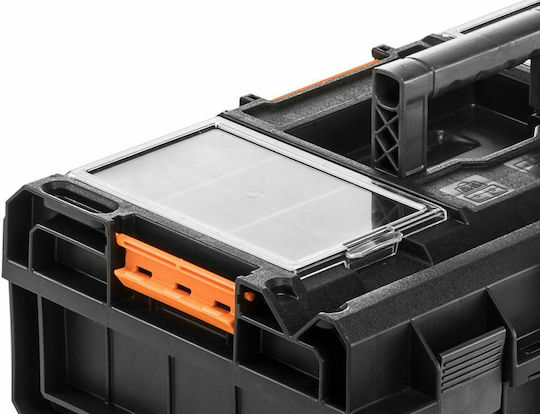 Neo Tools Modular 200 Εργαλειοθήκη Χειρός Πλαστική με Ταμπακιέρα Π58.5xB38.5xΥ19cm