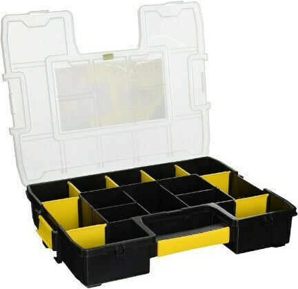 Stanley SortMaster Tool Compartment Organisers 10 Slot Adjustable Black 29x21x6cm 2pcs