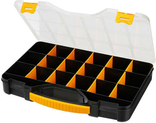 Mano Pro Tool Compartment Organiser 18 Slot Adjustable Black 42.6x30.5x5.6cm