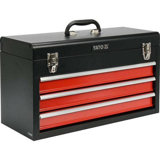 Yato Metallic Tool Carrier with 3 Drawers W21.8xD30xH52cm